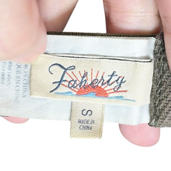 Faherty Sia Bikini Top In Navy Blue Swim Wear Triangle Women’s Size S - Picture 10 of 10